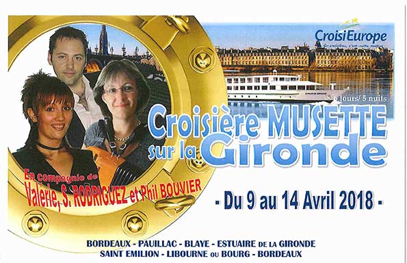 Croisière musette sur la Gironde
